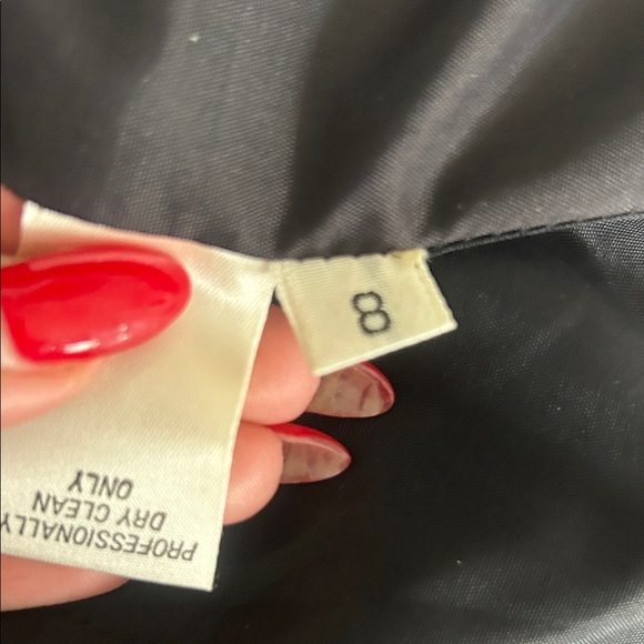 David Hayes Black Silk Women's Blazer with Leopard Print Floral Broach size 8 - Picture 9 of 10